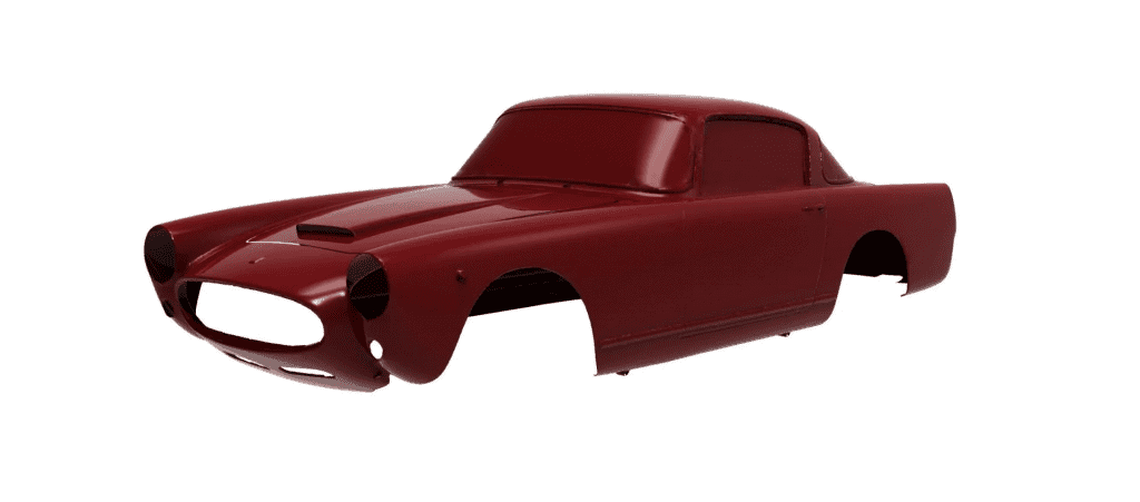 3D scan of a Ferrari 250 GT Ellana Bodyshell. Data in .STL mesh format. Created by S-CAN's 3D Scanning Servicee