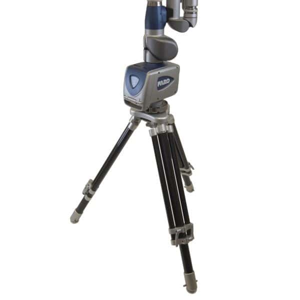 S-FIX adjustable carbon tripod with Faro Edge CMM arm mounted to it,